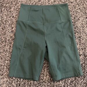 Girlfriend Collective Forest Green Bike Shorts